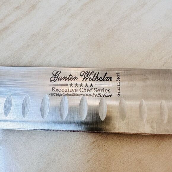 Gunter Wilhelm 12” Brisket Slicing Knife Executive Chef Series German Steel - Picture 3 of 16